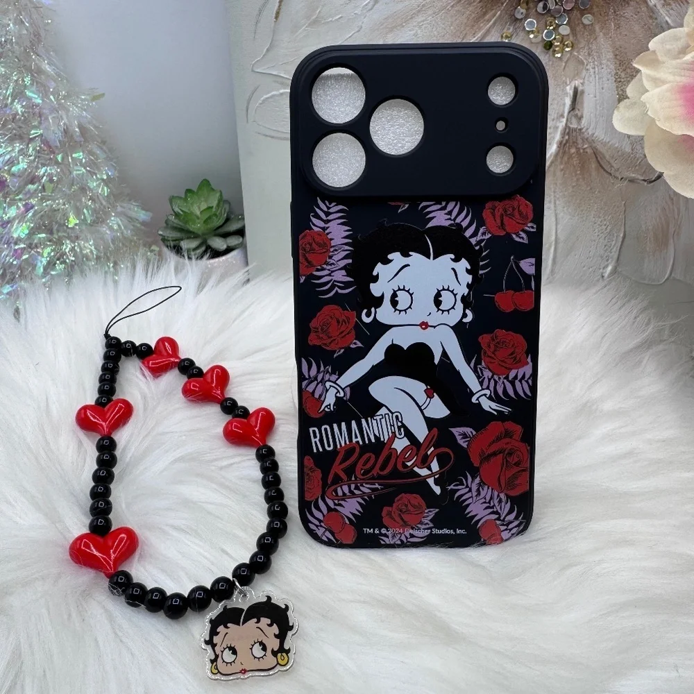 Betty Boop iPhone 17 Pro Max Case with Phone lanyard